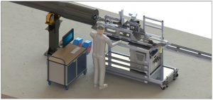 test system for shafts with longitudinal bore